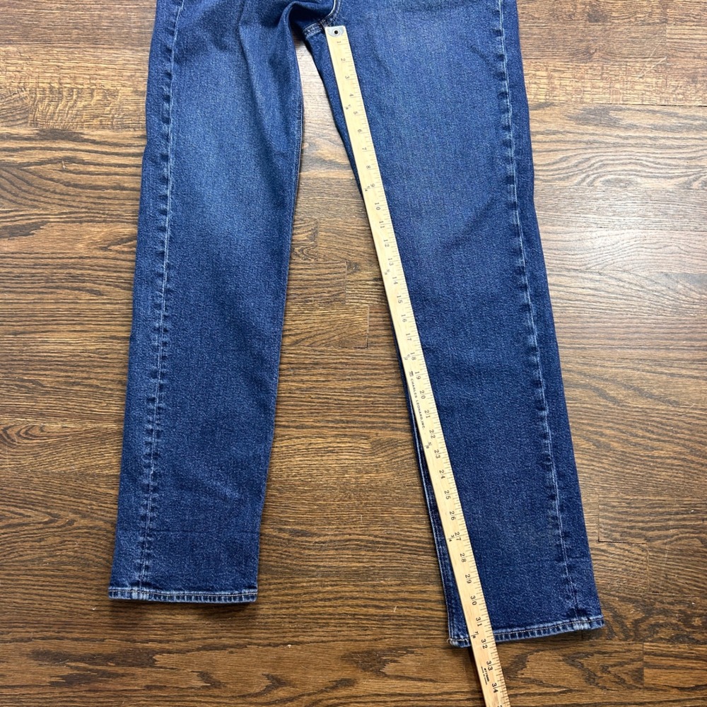 American Eagle Super High Rise Straight Jeans Womens 8 Blue Stretch Denim - Picture 8 of 12